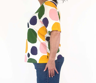 Uniqlo x Marimekko colourful polka dot tee shirt size XL Uniqlo preloved second hand clothes 6