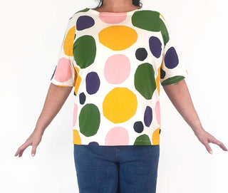 Uniqlo x Marimekko colourful polka dot tee shirt size XL Uniqlo preloved second hand clothes 3