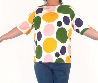 Uniqlo x Marimekko colourful polka dot tee shirt size XL Uniqlo preloved second hand clothes 4