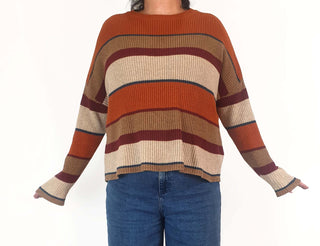 Thought cotton - wool autumnal toned knit jumper size 18 Thought preloved second hand clothes 2