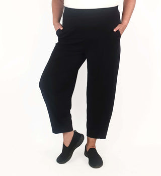 Tirelli black lounge style pants size XL Tirelli preloved second hand clothes 3