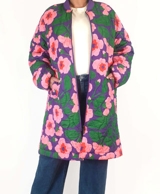 Gorman wild roses quilted coat size 18 Gorman preloved second hand clothes 1