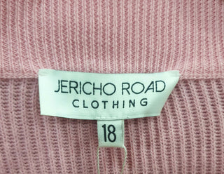 Jericho Road pink cotton daisy cardigan size 18 Jericho Road preloved second hand clothes 10