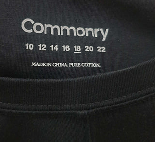 Commonry black long sleeve top size 18 Commonry preloved second hand clothes 7
