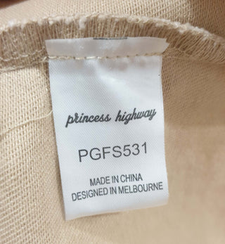Princess Highway beige pinny with embroidery detail size 18 (as new with tags) Princess Highway preloved second hand clothes 12