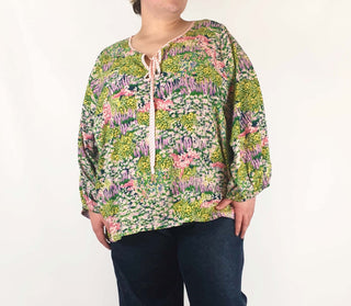 Kholo painterly floral print long sleeve top size 26 Kholo preloved second hand clothes 4