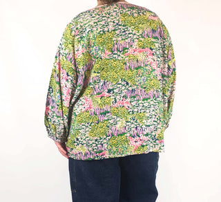 Kholo painterly floral print long sleeve top size 26 Kholo preloved second hand clothes 7