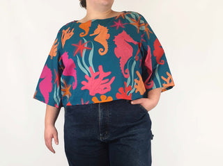 Jericho Road deep water whimsy top size 22 (as new with tags) Jericho Road preloved second hand clothes 2