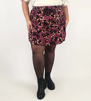 Princess Highway pink print cord mini skirt size 20 (as new with tags) Asos preloved second hand clothes 3