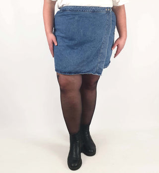 Asos denim mini skirt size UK20 Asos preloved second hand clothes 3
