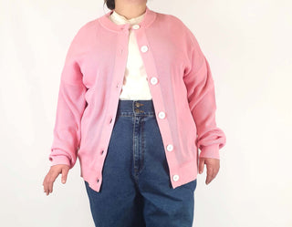 Jericho Road pink cotton daisy cardigan size 22 Jericho Road preloved second hand clothes 2