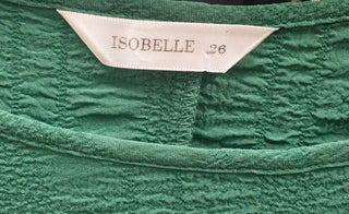 Isobelle green textured half sleeve maxi dress size 26 Isobelle preloved second hand clothes 9