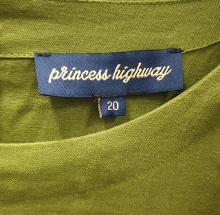 Princess Highway green half sleeve tiered dress size 20 Princess Highway preloved second hand clothes 9