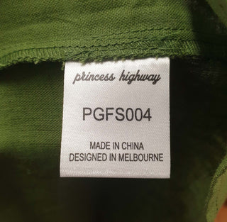 Princess Highway green half sleeve tiered dress size 20 Princess Highway preloved second hand clothes 10