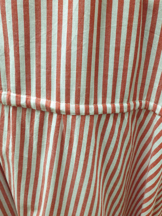 Boho Australia red and white striped dress size XXXL