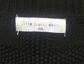 Little Party Dress black cotton mix knit jumper size 22 Little Party Dress preloved second hand clothes 9