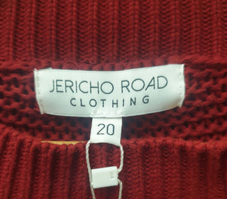 Jericho Road bauhinia maroon knit jumper size 20 Jericho Road preloved second hand clothes 8