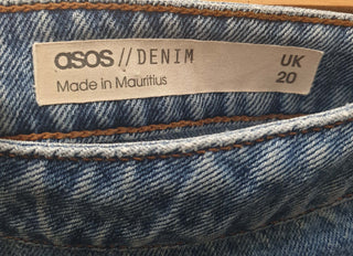 Asos denim mini skirt size UK20 Asos preloved second hand clothes 9