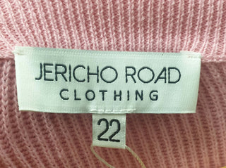 Jericho Road pink cotton daisy cardigan size 22 Jericho Road preloved second hand clothes 9