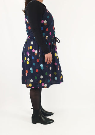 Doops navy polka dot dress size XL Doops preloved second hand clothes 5