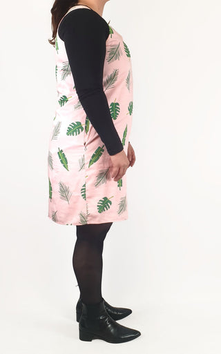 Jericho Road pink palm print dress size 16 (note: underarm stains) Jericho Road preloved second hand clothes 5