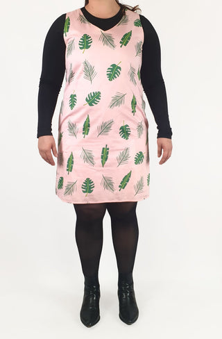 Jericho Road pink palm print dress size 16 (note: underarm stains) Jericho Road preloved second hand clothes 4