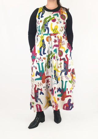 Keshet colourful print sleeveless dress size M/L Keshet preloved second hand clothes 1