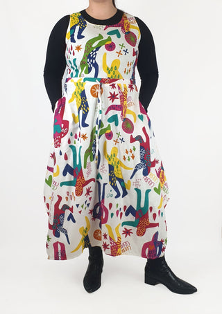 Keshet colourful print sleeveless dress size M/L Keshet preloved second hand clothes 2