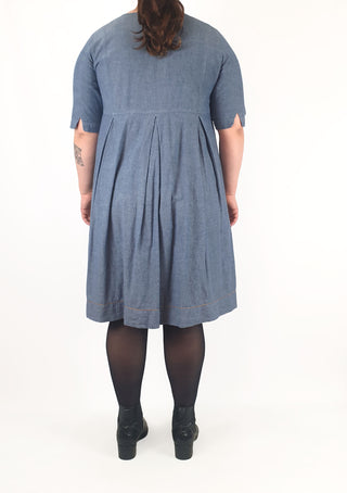 Lazybones denim look dress with embroidery detail size XL Lazybones preloved second hand clothes 6