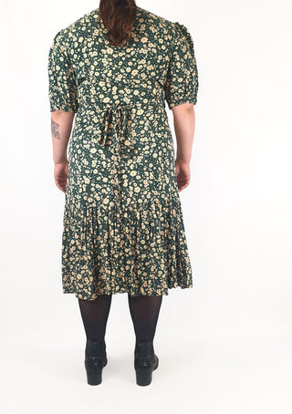 Princess Highway green floral wrap dress size 16 Princess Highway preloved second hand clothes 6