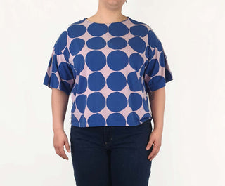 Marimekko + Uniqlo polka dot print top size XL Uniqlo preloved second hand clothes 4