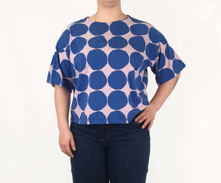 Marimekko + Uniqlo polka dot print top size XL Uniqlo preloved second hand clothes 3