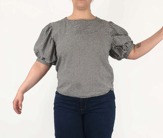 Jericho Road black and white check print top size 14 Jericho Road preloved second hand clothes 2