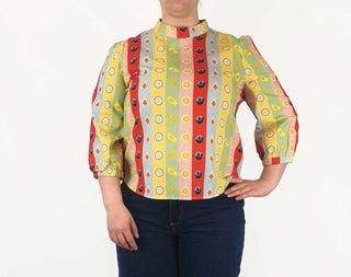 Jericho Road long sleeve fruit top size 16 (as new with tags) Jericho Road preloved second hand clothes 3