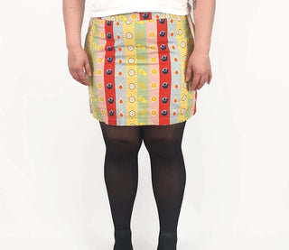 Jericho Road fruit print mini skirt size 16 Jericho Road preloved second hand clothes 3
