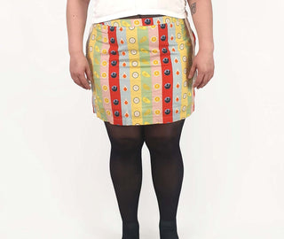 Jericho Road fruit print mini skirt size 16 Jericho Road preloved second hand clothes 1