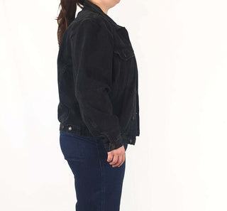 Princess Polly black denim jacket size S/M (best fits 14 - 16) Princess Polly preloved second hand clothes 6