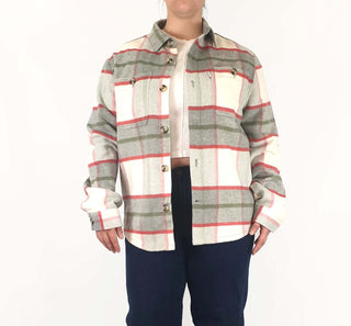 Plaid oversize light jacket size XL Unknown preloved second hand clothes 1