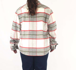 Plaid oversize light jacket size XL Unknown preloved second hand clothes 5