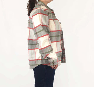 Plaid oversize light jacket size XL Unknown preloved second hand clothes 6