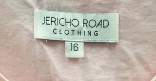 Jericho Road pink palm print dress size 16 (note: underarm stains) Jericho Road preloved second hand clothes 8