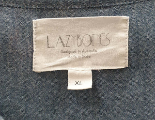 Lazybones denim look dress with embroidery detail size XL Lazybones preloved second hand clothes 9