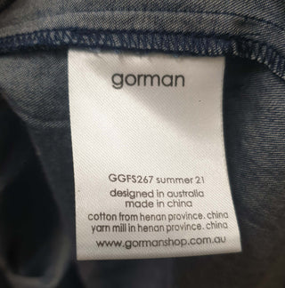 Gorman denim tiered maxi dress size L Gorman preloved second hand clothes 8