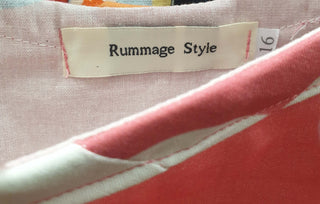 Rummage Style pink print top size 16 Rummage Style preloved second hand clothes 8