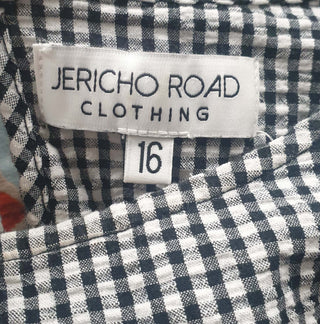 Jericho Road black and white check print top size 14 Jericho Road preloved second hand clothes 8