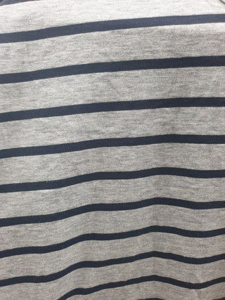 Cos grey and white striped top size L