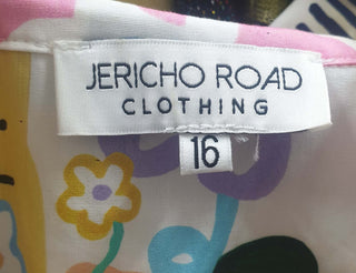 Jericho Road colourful print shirt size 16 Jericho Road preloved second hand clothes 8