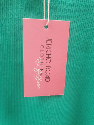 Jericho Road green rollneck top size 14