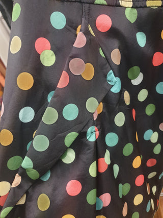 Merric long polka dot raincoat size 16