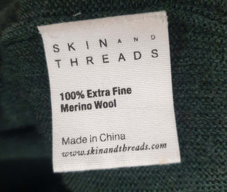 Skin & Threads green 100% extra fine merino wool cardigan size 1 (note: some pilling) Skin & Threads preloved second hand clothes 9